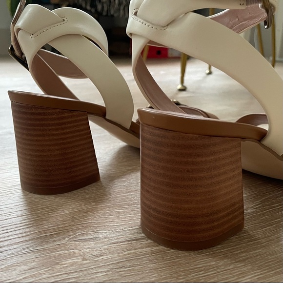 Nordstrom Leather Lancaster Ankle-Strap Heeled Sandal 7 - Picture 7 of 12